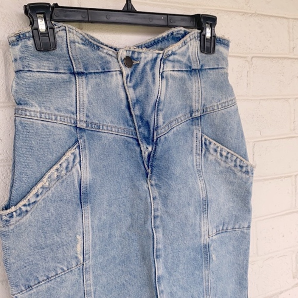 NWT RETROFÊTE Kay Denim Skirt XS - Picture 3 of 9